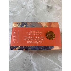 Castelbel Porto‎ Set of 2 Toasted Almond Spiced Pumpkin Fragranced Soap Bars